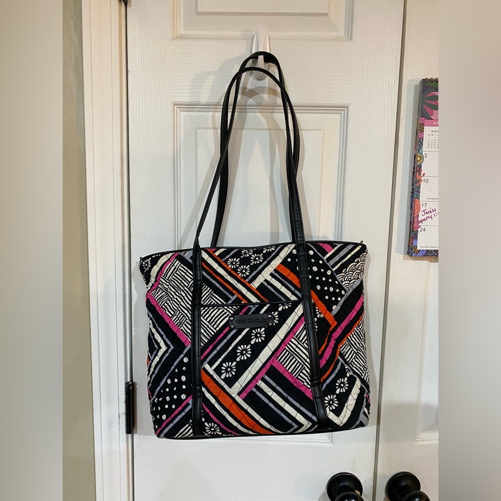 Vera Bradley trimmed tote